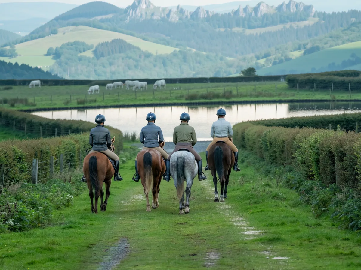 Balade à cheval dans l'Ain, autour de Contrevoz