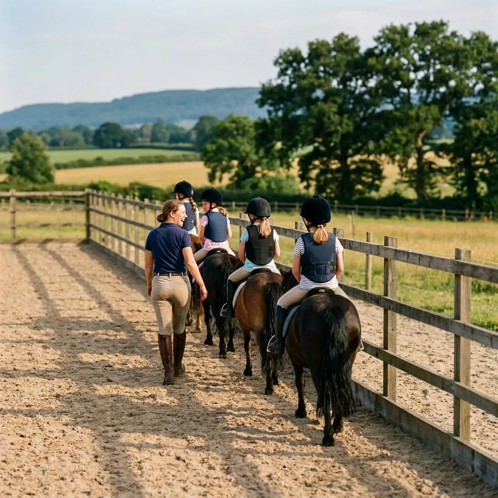Cours de poney à Contrevoz, Ain